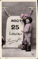 Delcampe - CPA Fantaisie Prenom Louis Louise - Vornamen