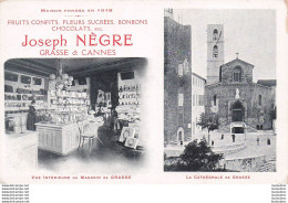 Delcampe - JOSEPH NEGRE A GRASSE ET CANNES FRUITS CONFITS BONBONS ET CHOCOLATS - Grasse
