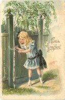 Delcampe - Pfingsten - Prägekarte - Pfingsten