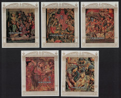 Delcampe - Cook Is. Christmas Renaissance Sculptures 5 MSs 1976 MNH SG#MS562 Sc#B55-B59 - Cookinseln