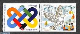 Delcampe - Greece 2023 Europa, Peace 2v From Booklet, Mint NH, History - Various - Europa (cept) - Peace - Joint Issues - Nuevos