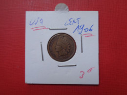 Delcampe - U.S.A 1 Cent 1906 (A.19) - 1859-1909: Indian Head