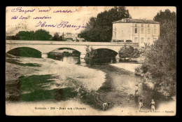 Delcampe - 84 - SORGUES - PONT SUR L'OUVEZE - JEUX D'ENFANTS DANS LA RIVIERE - Sorgues