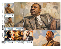 Delcampe - Ukraine 2024, USA History, Martin Luther King, Art, Sheetlet Of 6v - Ukraine