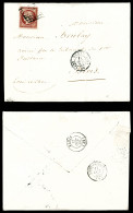 Delcampe - N°6, 1F Carmin Obl Grille Sur Lettre De Paris Le 11 Oct 1850 Pour Blois. TB (signée Brun/certificat)  Qualité: Oblitéré - 1849-1876: Periodo Classico