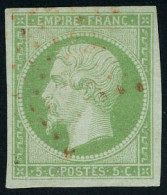 Delcampe - Oblitéré N° 12, 5c Vert Obl étoile Rouge, T.B. - Sonstige & Ohne Zuordnung