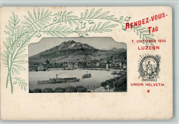 Delcampe - 6000 Luzern Lucerne 1898 - Rendezvous Tag 1905 - 13085440 - Lucerna