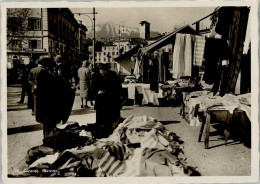 Delcampe - 6600 Locarno 1950 Foto AK Mercato, Marktszene - 13085587 - Locarno