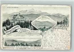 Delcampe - 9000 St. Gallen S. Gallo 1898 Gebrauchsspuren Gruss Aus - Litho, Restaur... - 13098302 - St. Gallen