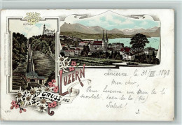 Delcampe - 6000 Luzern Lucerne 1898 Gebrauchsspuren Gruss Aus - Litho, Verlag Metz ... - 13098487 - Lucerna
