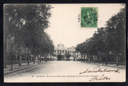 Delcampe - VIET NAM - TONKIN - COCHINCHINE - INDOCHINE - SAIGON - Boulevard Norodon Et Palais - Vietnam