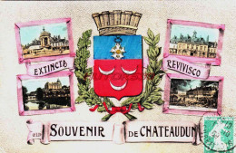 Delcampe - CPSM CHATEAUDUN - EURE ET LOIR - MULTIVUES - Chateaudun