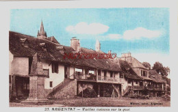 Delcampe - CPA ARGENTAT - CORREZE - VIEILLES MAISONS SUR LE QUAI - Argentat