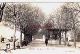 Delcampe - CPA CREST - DROME - LE QUAI DES MARRONNIERS - Crest