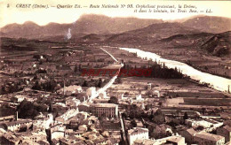 Delcampe - CPA CREST - DROME - QUARTIER EST - RN 93 - Crest