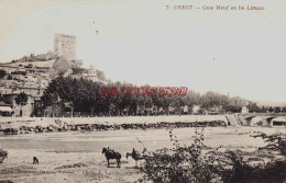 Delcampe - CPA CREST - DROME - QUAI NEUF ET ILE LATUNE - Crest