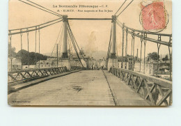 Delcampe - ELBEUF Le Pont Suspendu Et Rue St Jean SS 1389 - Elbeuf