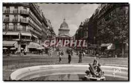 Delcampe - CPA Paris Et Flanant Place Edmond Rostand Rue Souulot Et Le Patheon - Paris (05)