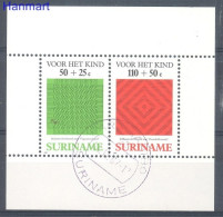Delcampe - Suriname 1987 Mi Block 45 Cancelled (SZS3 SRNbl45) - Textile