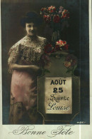 Delcampe - CPA      Bonne Fête   25  Aout  Sainte Louise - Altri & Non Classificati
