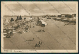 Delcampe - Rimini Riccione PIEGHINA FG Cartolina KB0205 - Rimini