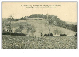 Delcampe - 48.LANGOGNE.LE MONT MILAN, ANCIENNE PLACE FORTE GAULOISE ET MAGNIFIQUE POINT DE VUE SUR TOUS LES ENVIRONS - Langogne
