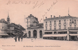 Delcampe - 92 SAINT CLOUD PLACE D ARMES GARE DU PONT DE SAINT CLOUD - Saint Cloud