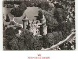 Delcampe - COMBOURG: Le Château Et Son Parc Vue Aérienne 10X15 - Très Bon état - Combourg