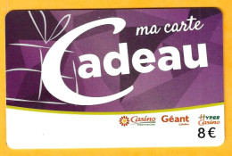 Delcampe - Carte Cadeau Géant Casino 8€ - France - Gift Cards