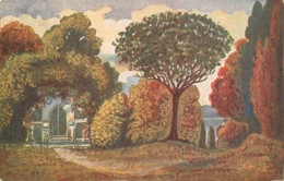 Delcampe - A3671 Welt Landschaft AK A Garden Landscape - Welt