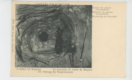 Delcampe - SUISSE - VALAIS - TUNNEL DU SIMPLON - Le Percement Du Tunnel - Die Bohrung Des Simplontunnels - Simplon