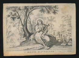 Delcampe - S.MARIA MAGDALENA   C.GALLE.   PERKAMENT.  PARCHEMIN. 95 X 68 MM - Andachtsbilder