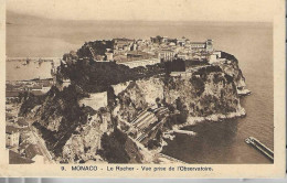 Delcampe - MONACO , Le Rocher , Vue Prise De L'Observatoire , 1932 - Panoramic Views