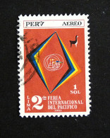 Delcampe - PEROU PERU YT P.A. POSTE AERIENNE 168 OBLITERE - 2e FOIRE INTERNATIONALE DU PACIFIQUE A LIMA - Peru