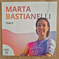 Delcampe - Card Marta Bastianelli - Team UAE-ADQ - 2023 - Women - Cycling - Cyclisme - Ciclismo - Wielrennen - Radsport