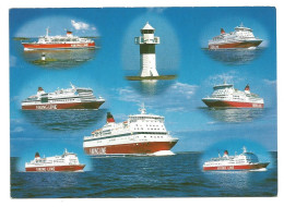Delcampe - CRUISE SHIPS - 7 Vessels - VIKING LINE Shipping Company Marketing Card - - Other & Unclassified