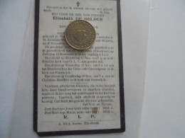 Delcampe - Doodsprentje Godvruchtig Aandenken Van Elisabeth DE BELDER Mechelen 1920 Weduwe C Nuytjens En P J Heylen - Décès