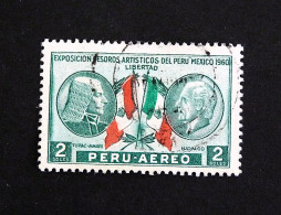 Delcampe - PEROU PERU YT P.A. POSTE AERIENNE 173 OBLITERE - EXPOSITION TRESORS ARTISTIQUES TUPAC AMARU ET MIGUEL HIDALGO - Peru