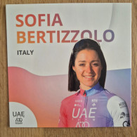 Delcampe - Card Sofia Bertizzolo - Team UAE-ADQ - 2023 - Women - Cycling - Cyclisme - Ciclismo - Wielrennen - Radsport