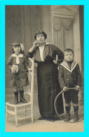 Delcampe - A952 / 781 Carte Photo ! Femme Enfant - Lang Fils Ainé Orange - Fotografie