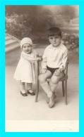 Delcampe - A952 / 747 Carte Photo ! Enfant Garcon Et Bébé Fillette - Parraud Et Fils Miaramas - Fotografie