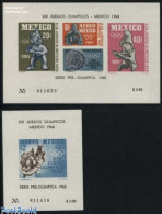 Delcampe - Mexico 1965 Olympic Games 2 S/s, Mint NH, Sport - Olympic Games - Art - Art & Antique Objects - Mexique