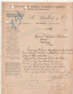 Delcampe - *** 37 *** Monuments Funairaires Chapelles  ESVRES  Ets Ballot Et Cie   Lettre / Facture Illustrée - 1900 – 1949