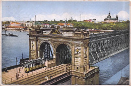 Delcampe - AK Mannheim, Strassenbahn Auf Der Rheinbrücke - Mannheim