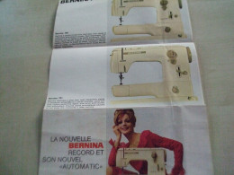 Delcampe - Dépliant Ancien BERNINA Machine à Coudre - Autres & Non Classés