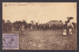 Delcampe - Postcard, BELGIAN CONGO, Katanga, A Farm In Coquilhatville - Männer