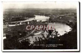 Delcampe - CPA Lyon Le Confluent Du Rhone Et De La Saone - Lyon 1