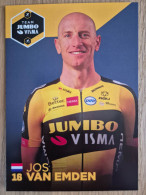 Delcampe - Card Jos Van Emden - Team Jumbo-Visma - 2021 - Cycling - Cyclisme - Ciclismo - Wielrennen - Radsport