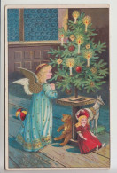 Delcampe - CPA Angelot Ange Angel Gaufré Embossed (an019) Artiste Inconnu - Angels