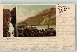 Delcampe - 3855 Brienz BE 1901 Gebrauchsspuren Giessbachfall Lithographie - 13224224 - Brienz